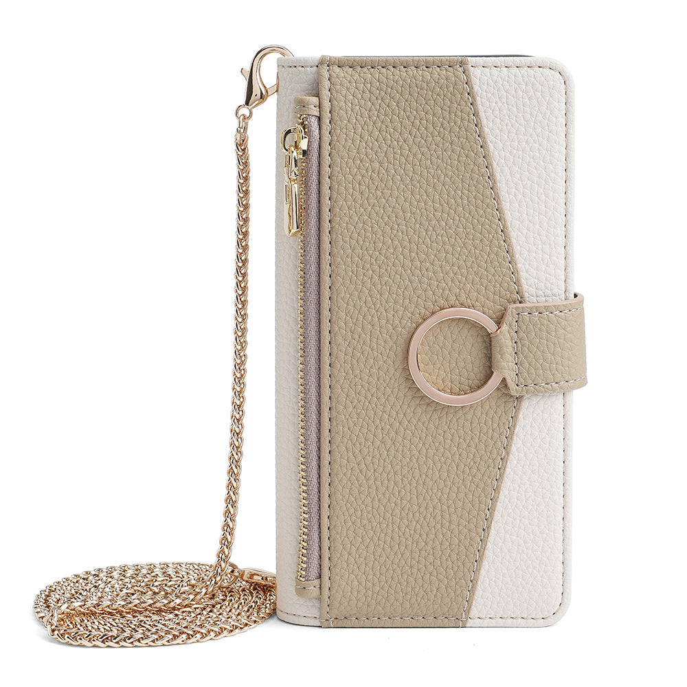 Crossbody Flip Leather Wallet Case for iPhone