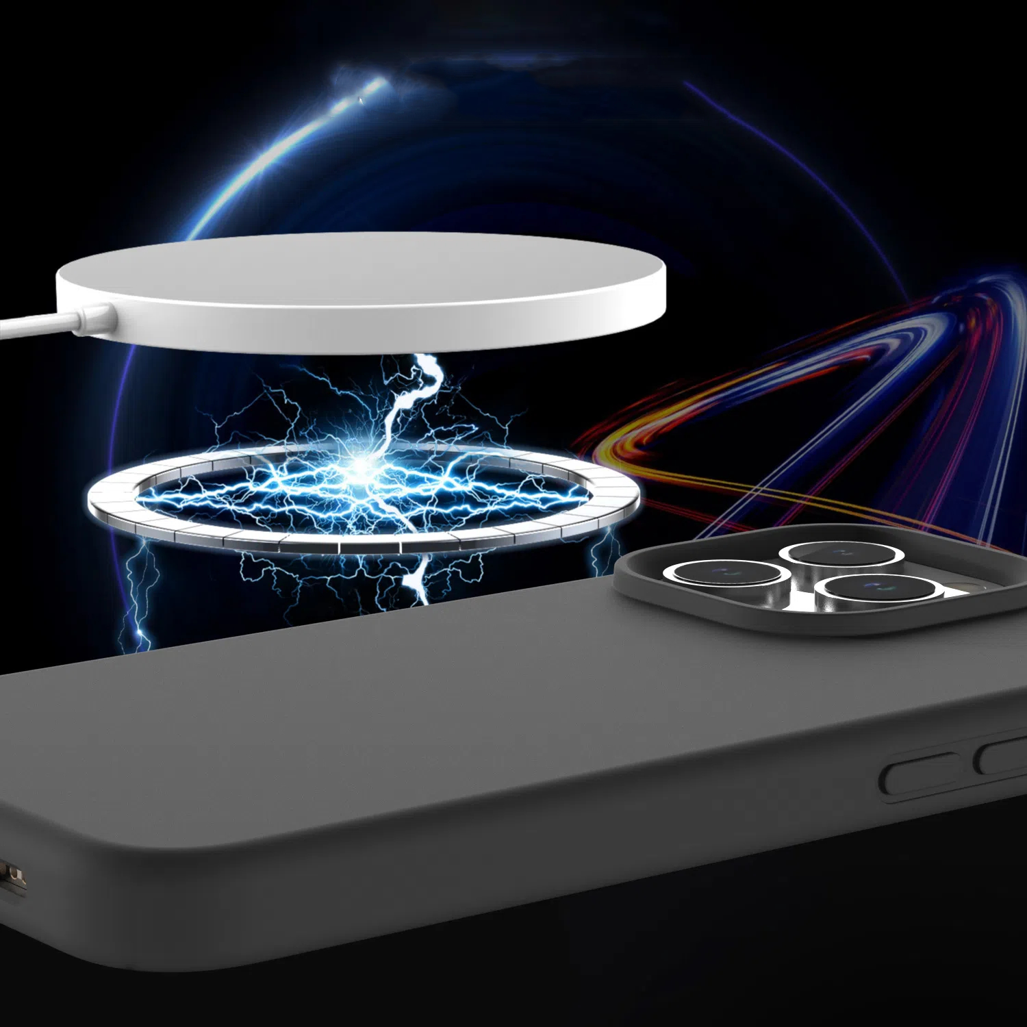 Magsafe Magnetic Liquid Silicone Case For iPhone