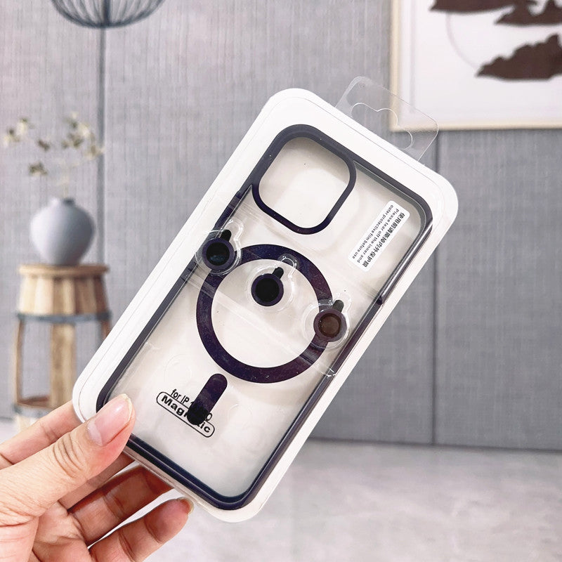 Magsafe Magnetic case with lens film for iPhone