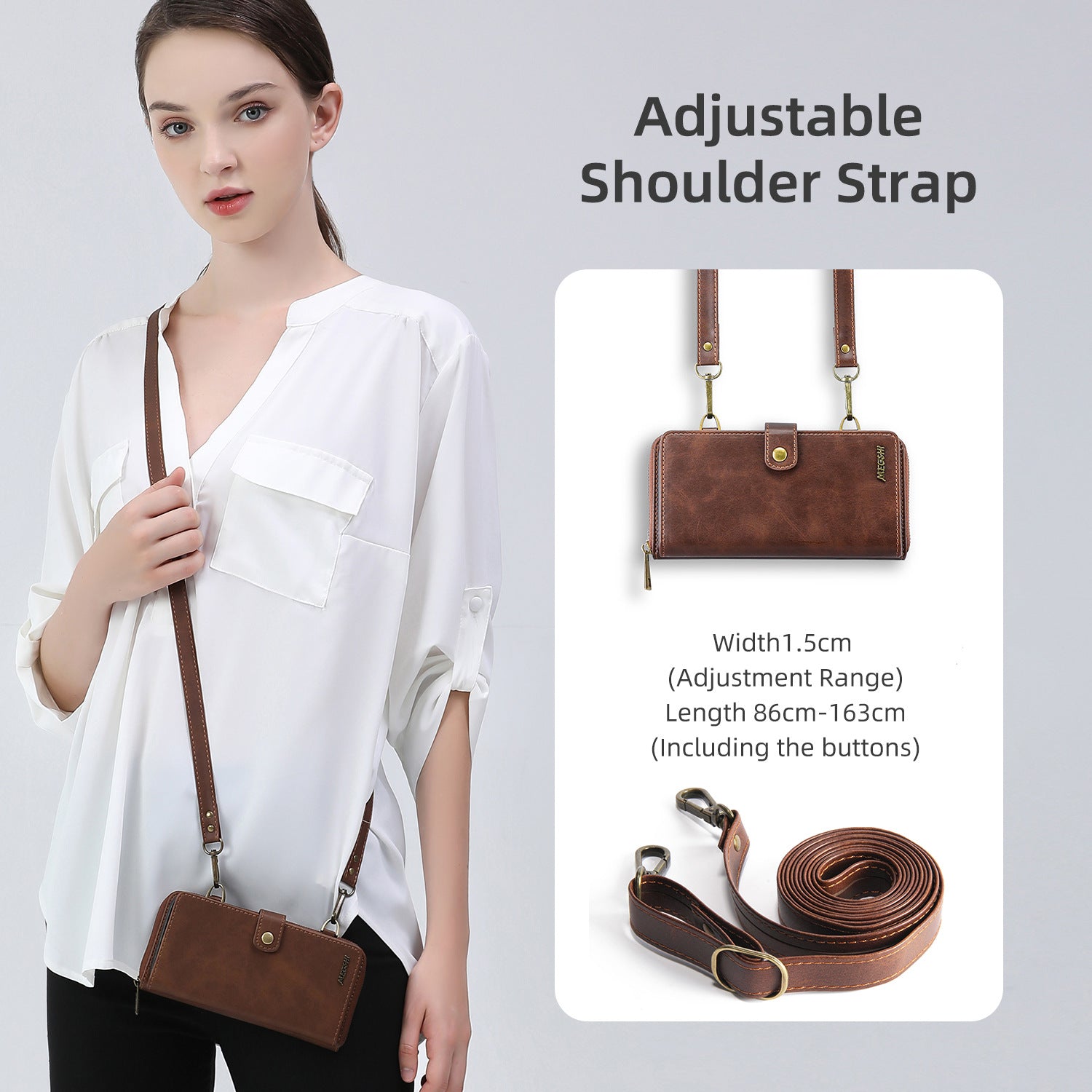 2-in-1 detachable wallet  case for Samsung