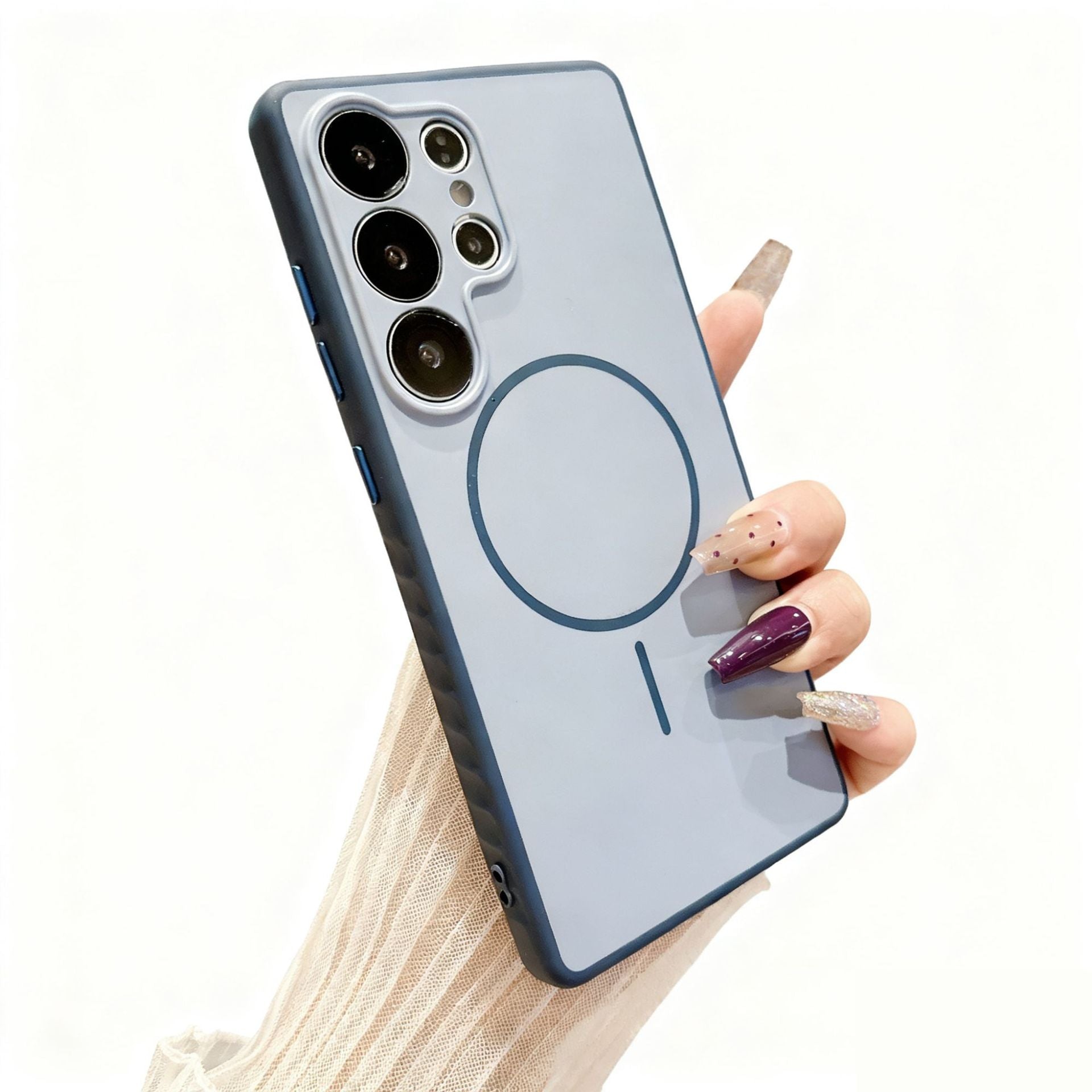 Matte magnetic full-coverage case for Samsung
