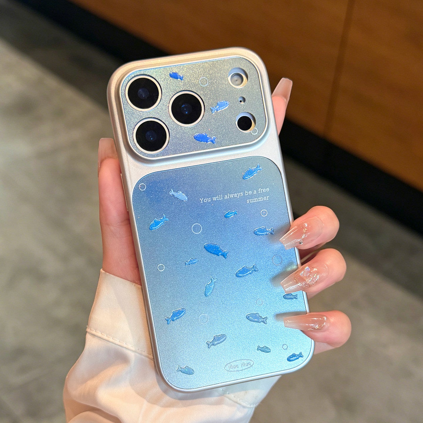 3D Fish Gilded Phone Case for iPhone
