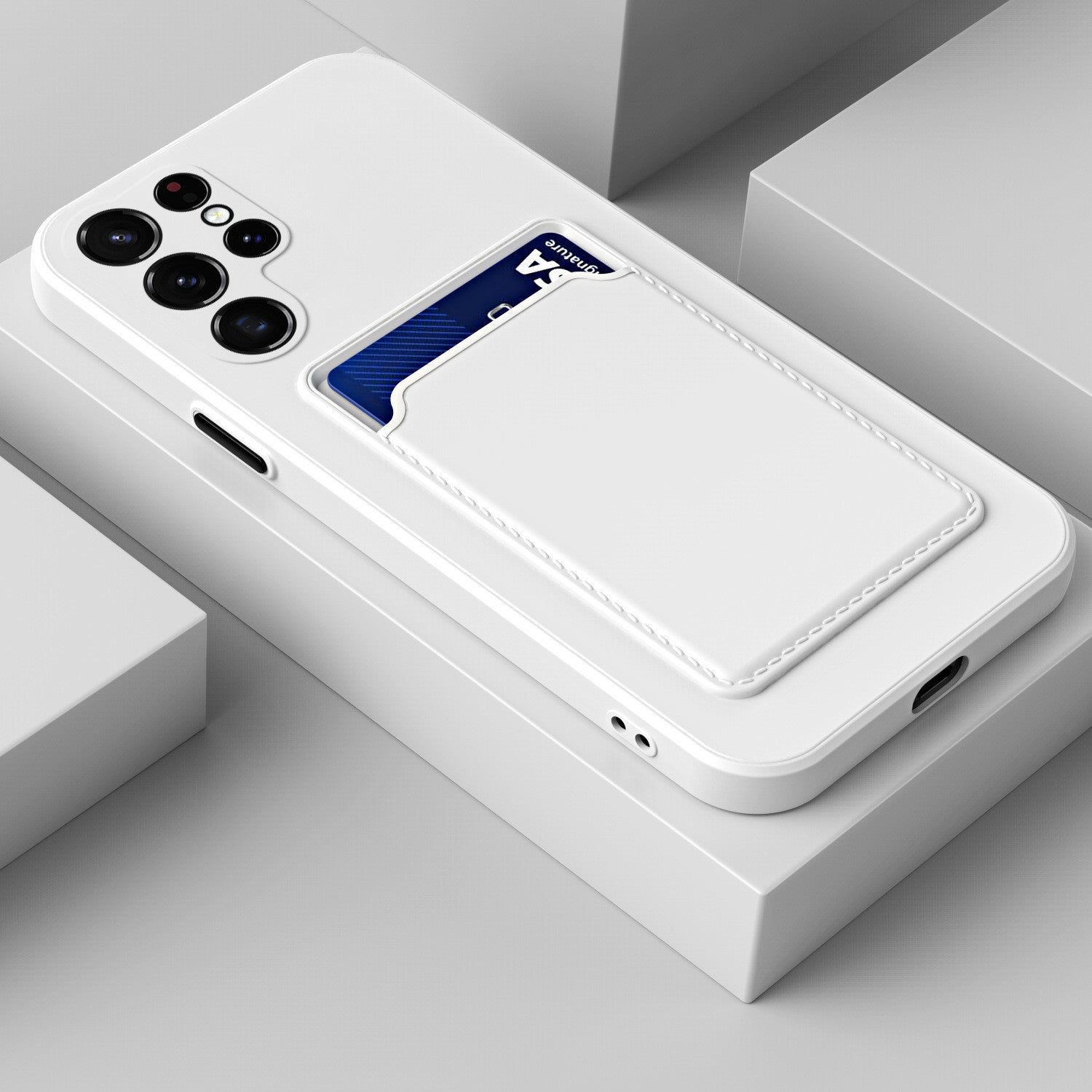 Card Slot Silicone Case For Samsung