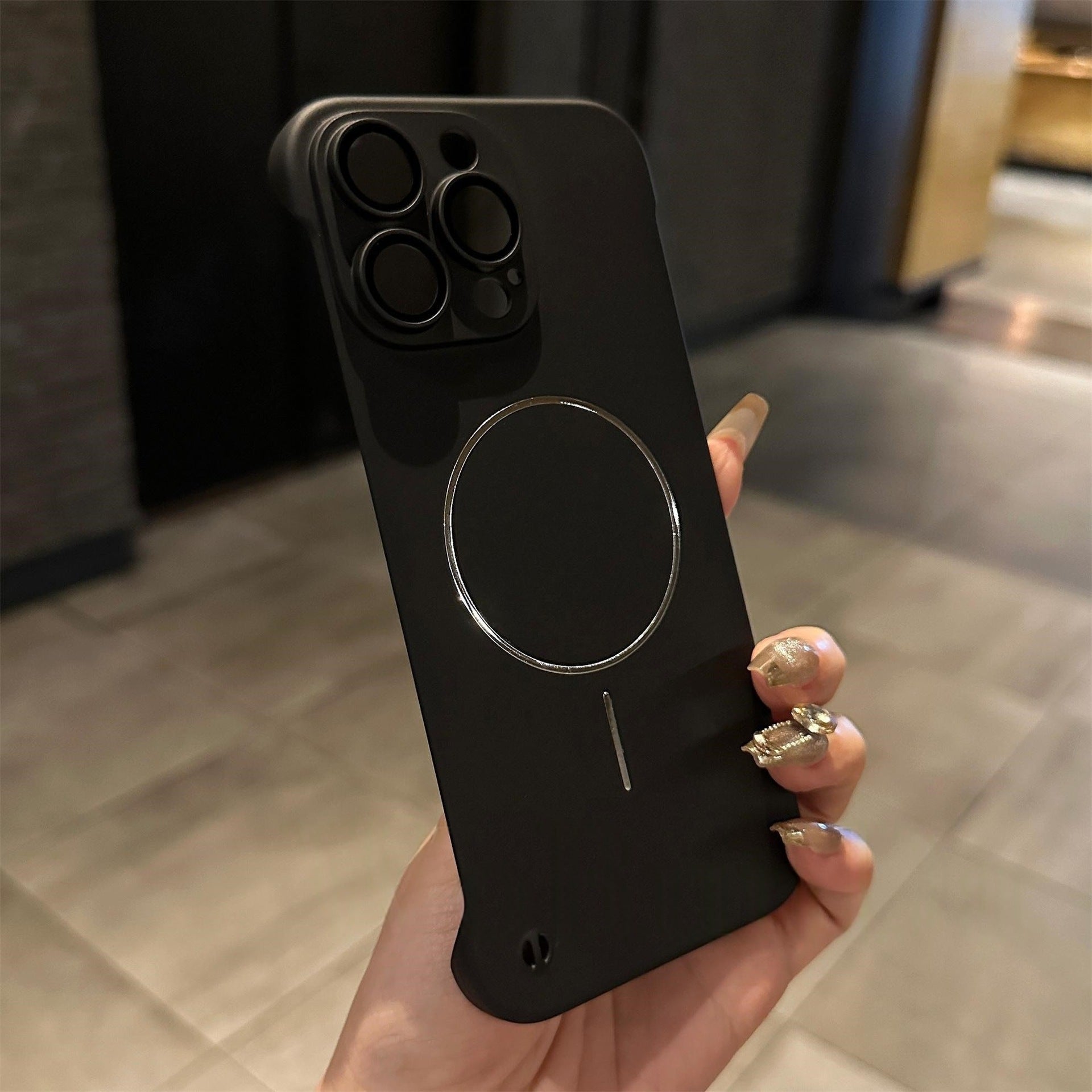 Frameless skin-feel ultra-thin hard case for iPhone