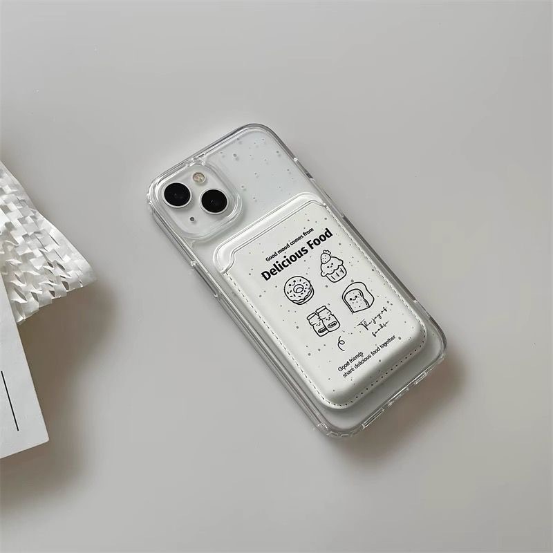 Magnetic card holder phone case For iPhone