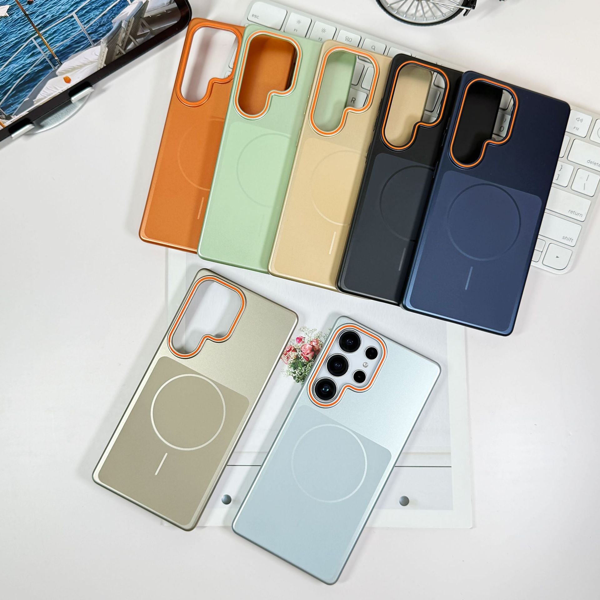 Magsafe Magnetic matte case for Samsung.