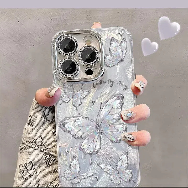 New Butterfly Diamond Phone Case For iPhone