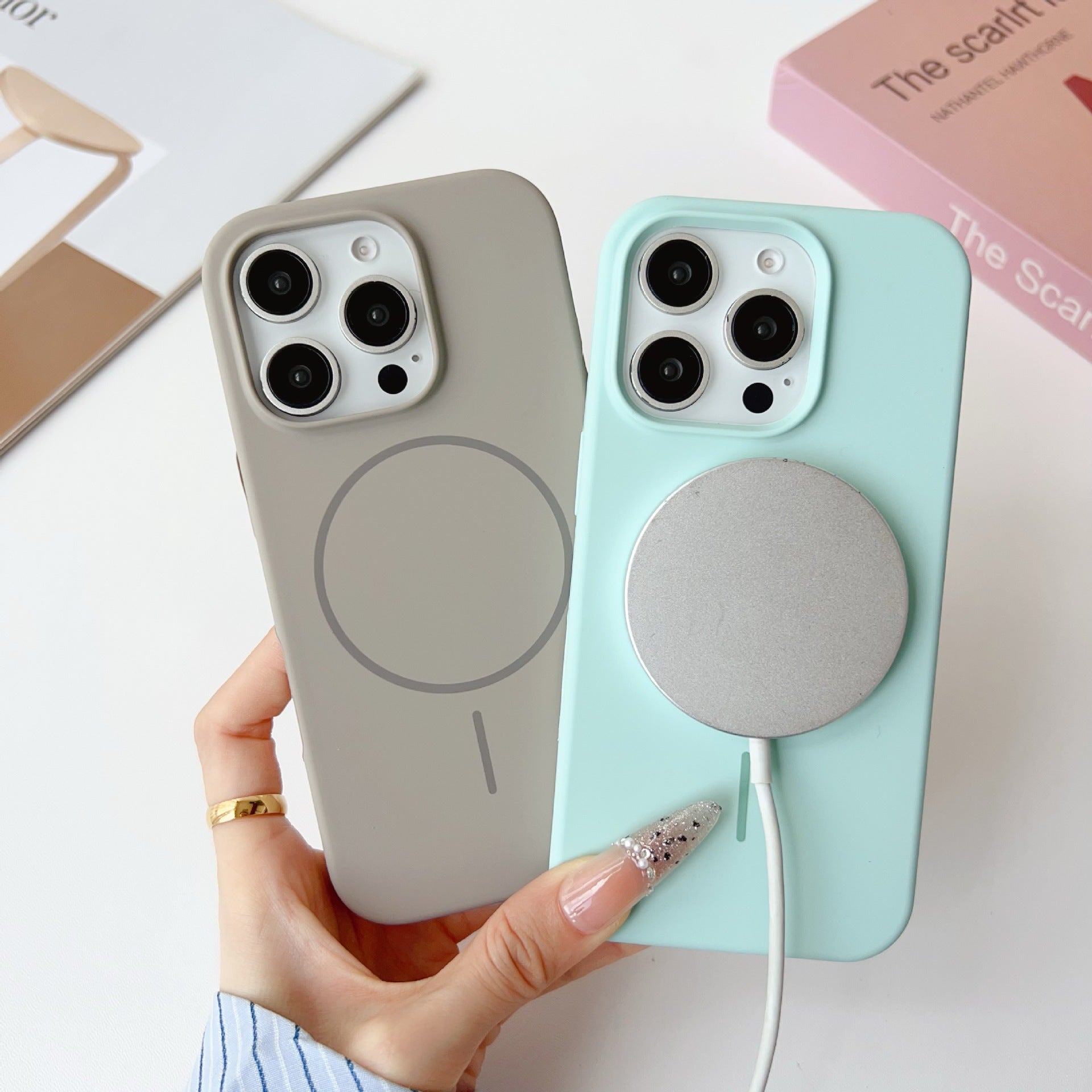 Magsafe Magnetic Liquid Silicone Case for iPhone