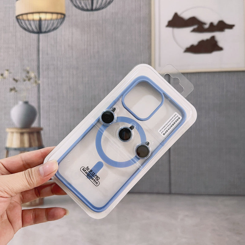 Magsafe Magnetic case with lens film for iPhone