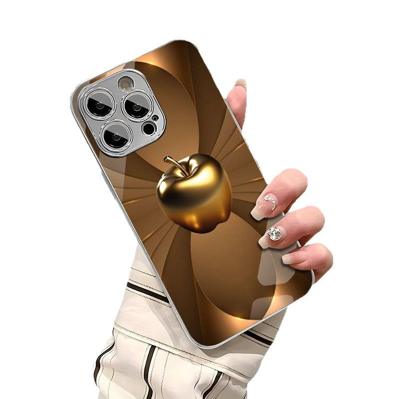 3D Apple Pattern Hard Case for iPhone