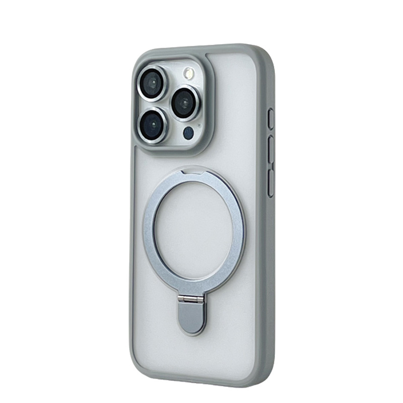 Magsafe Magnetic Folding Stand with Lens Protector Case For iPhone