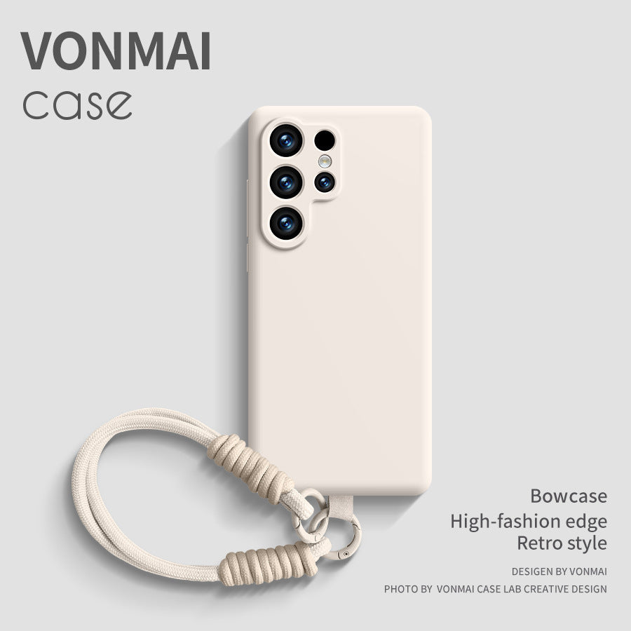 Lanyard liquid silicone case for Samsung