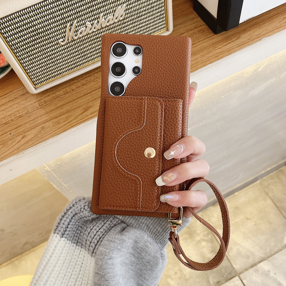 Luxury Wallet Cards Bag Leather case for Samsung