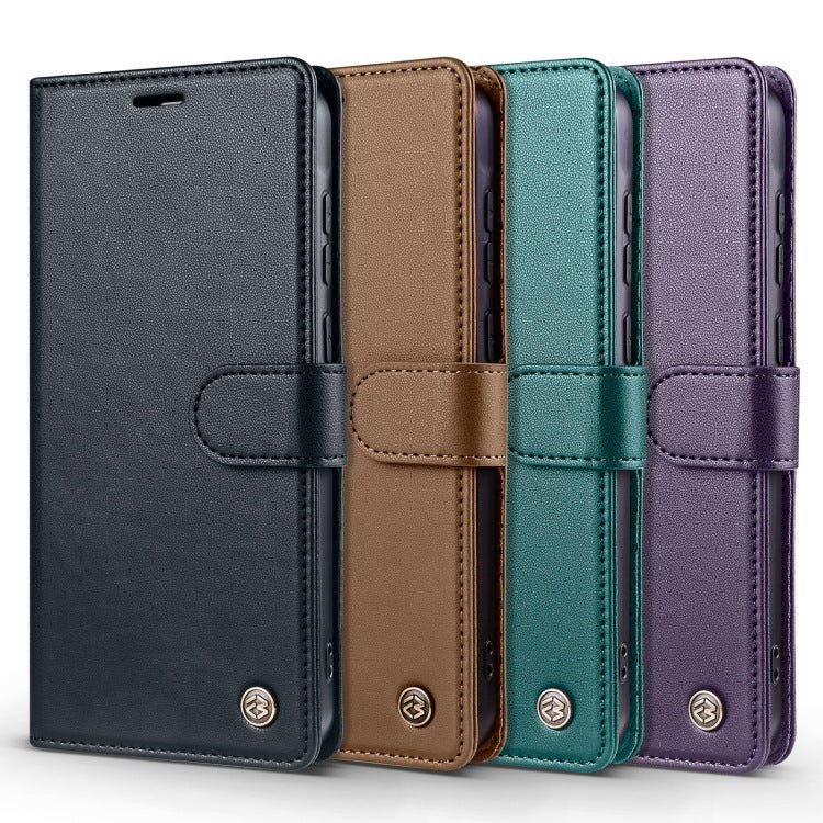 anti-theft card slot leather wallet case for  Samsung