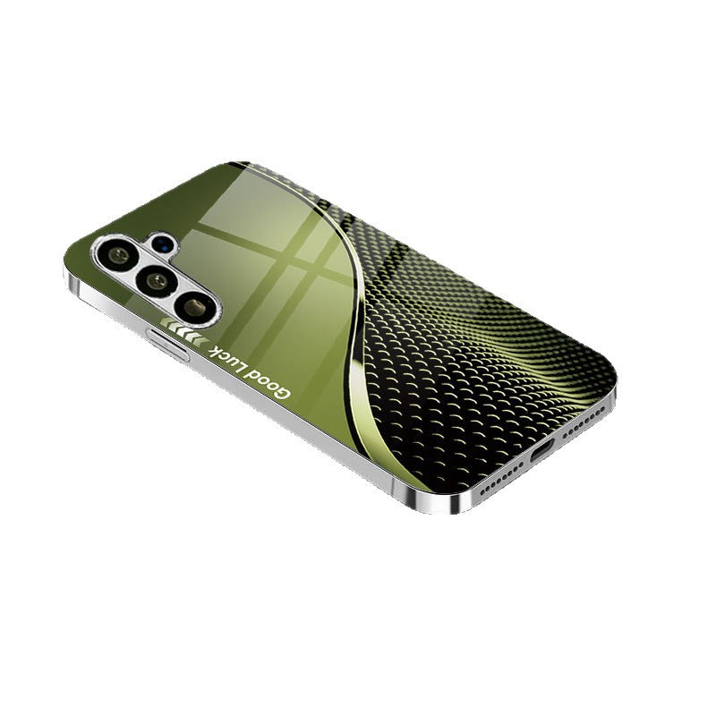 Electroplating Curved Fish Scale Pattern Case For Samsung