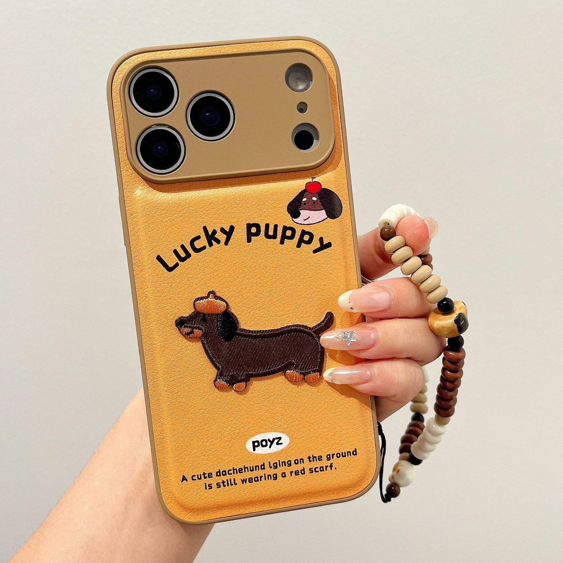 Air cushion embossed dog case for iPhone