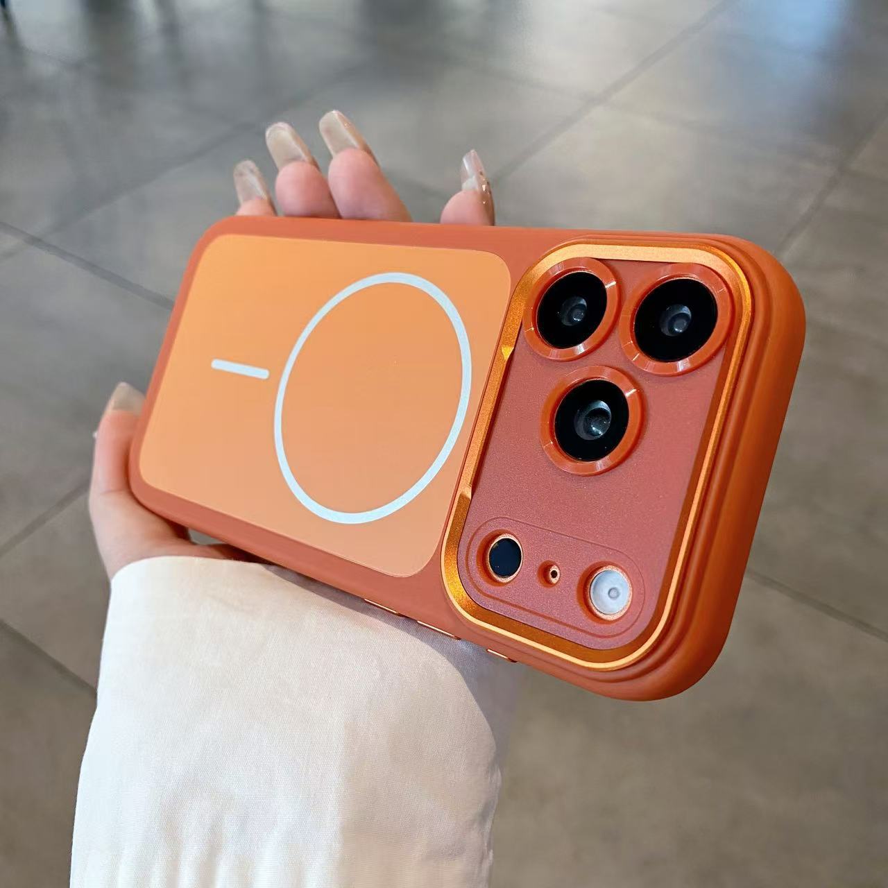 Original color magnetic anti-drop case for iPhone