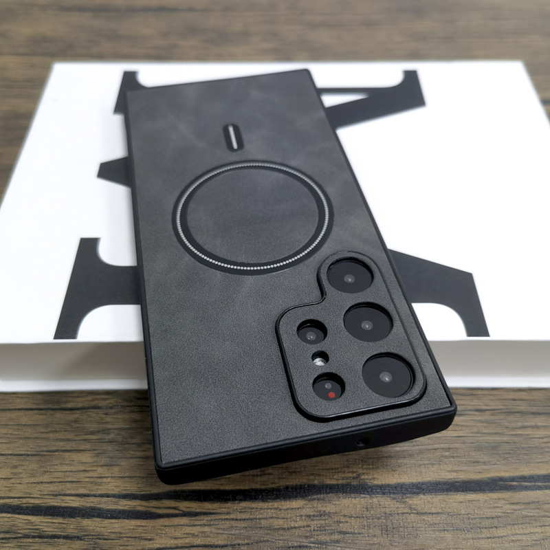  Wireless Charging Leather Phone Case For Samsung  