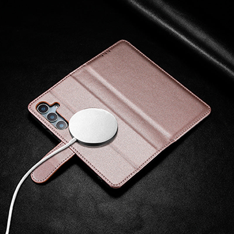 MagSafe wireless charging leather case for Samsung