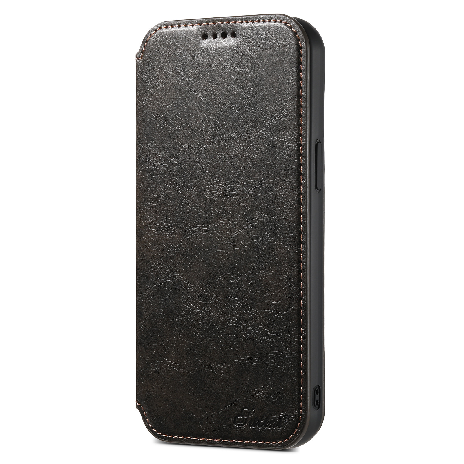 Flip Card Holder Charging Leather Phone Case For iPhone