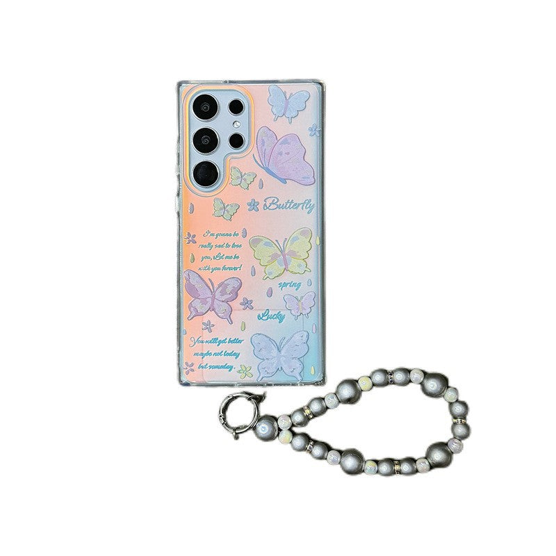 [Copy]Simple Graffiti Colorful Butterfly Laser Case for Samsung