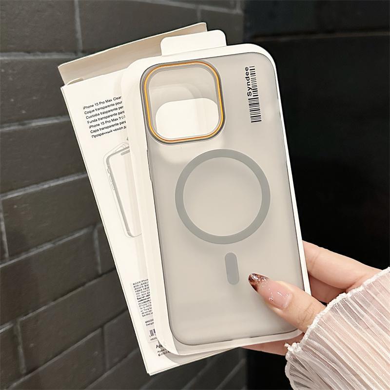 Luxury Ultra Thin Magsafe Wireless Charge Magnetic Case For iphone