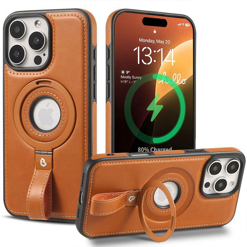 Lanyard Magsafe Magnetic Bracket Mobile Case For iPhone