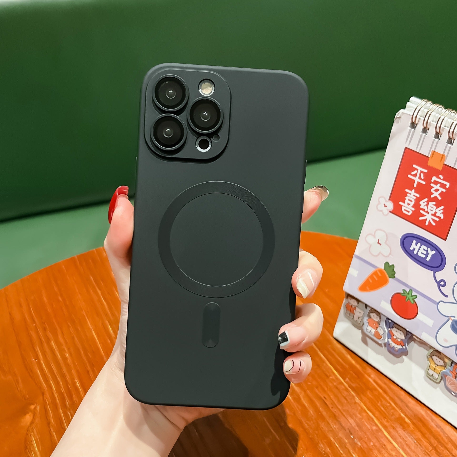 Magsafe solid color simple case For iPhone