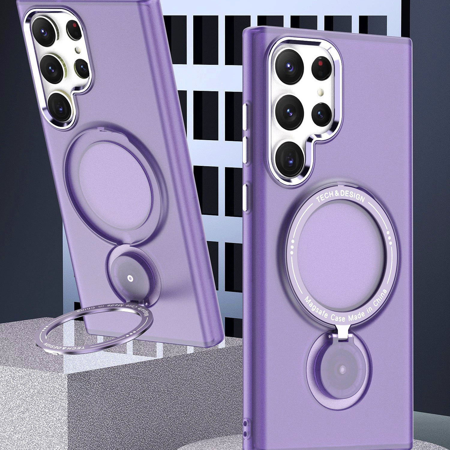 360° Rotating Invisible Stand Magnetic Case for Samsung