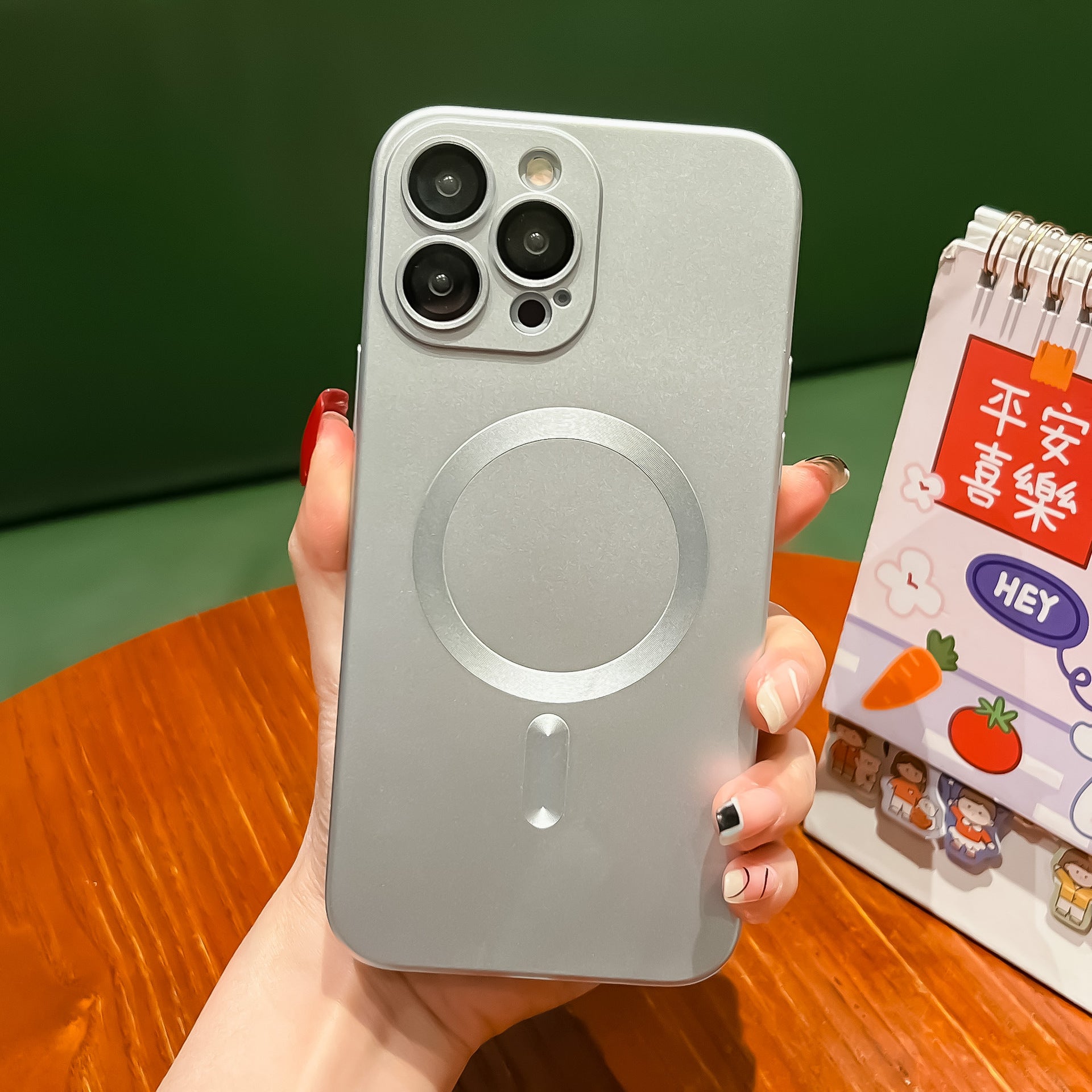 Magsafe solid color simple case For iPhone