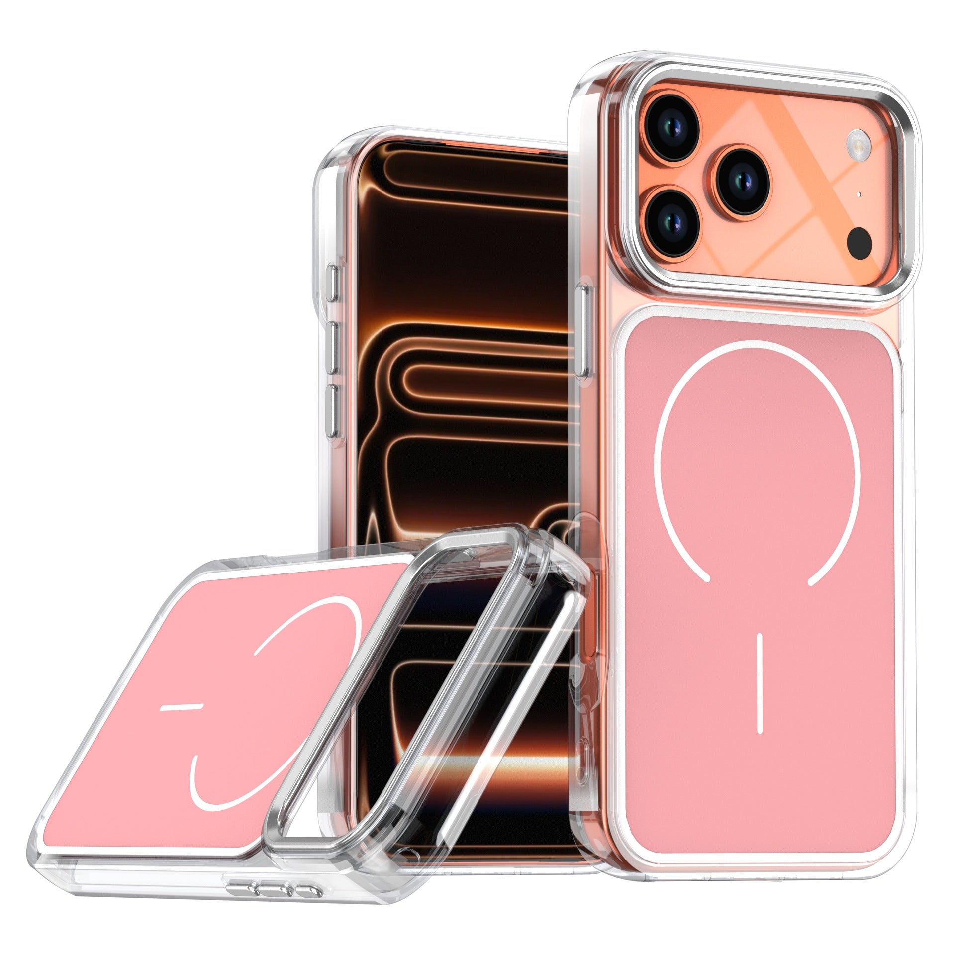 Magnetic anti-drop minimalist soft-edge case for iPhone