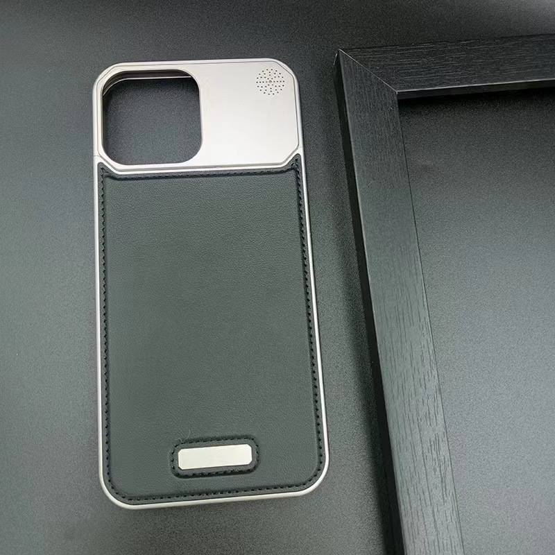 Luxury Leather Metal  Magnetic  Fragrance  Case For iphone