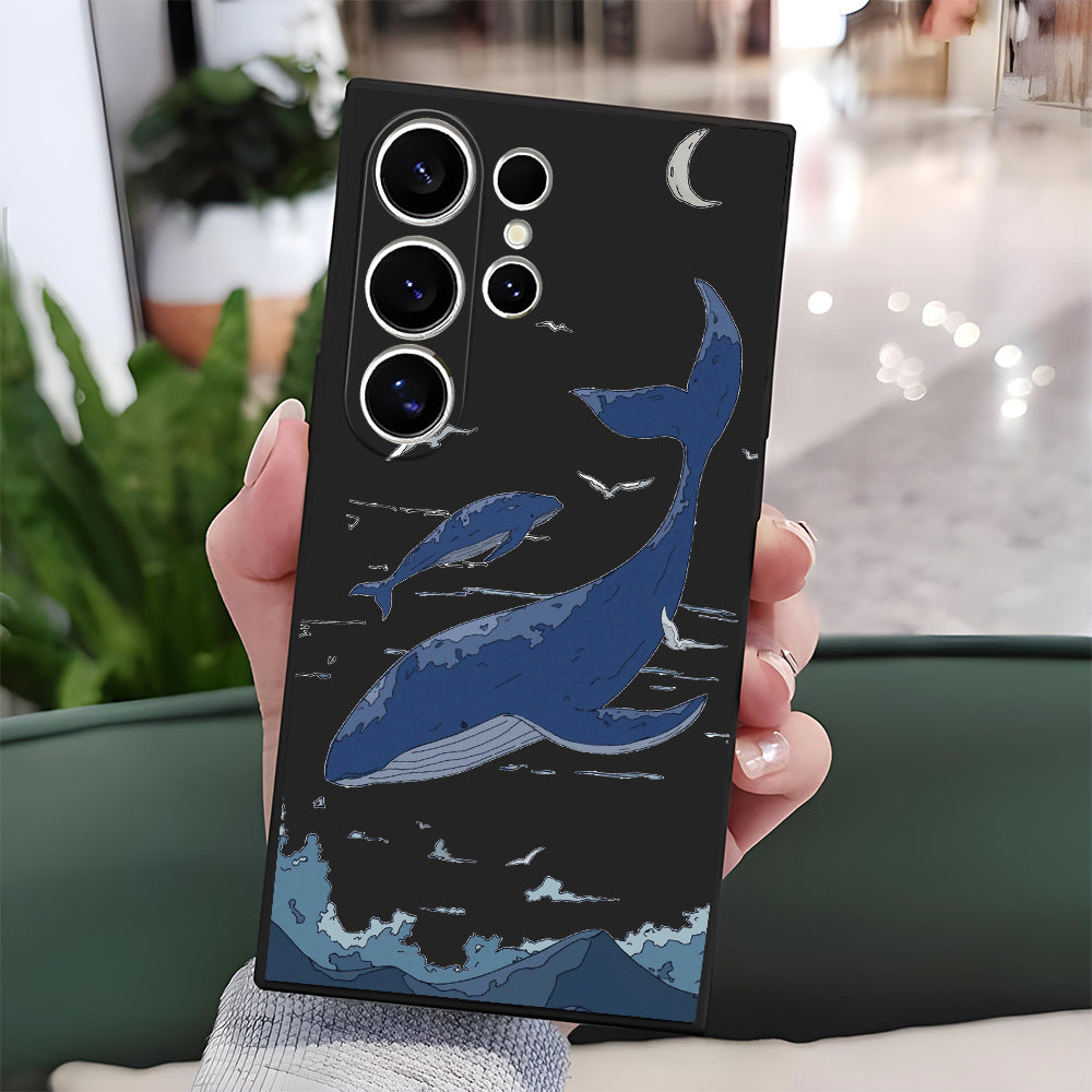 New Sky Whale Silicone Case for Samsung