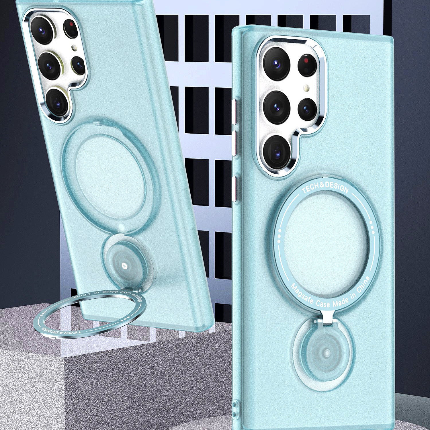 360° Rotating Invisible Stand Magnetic Case for Samsung