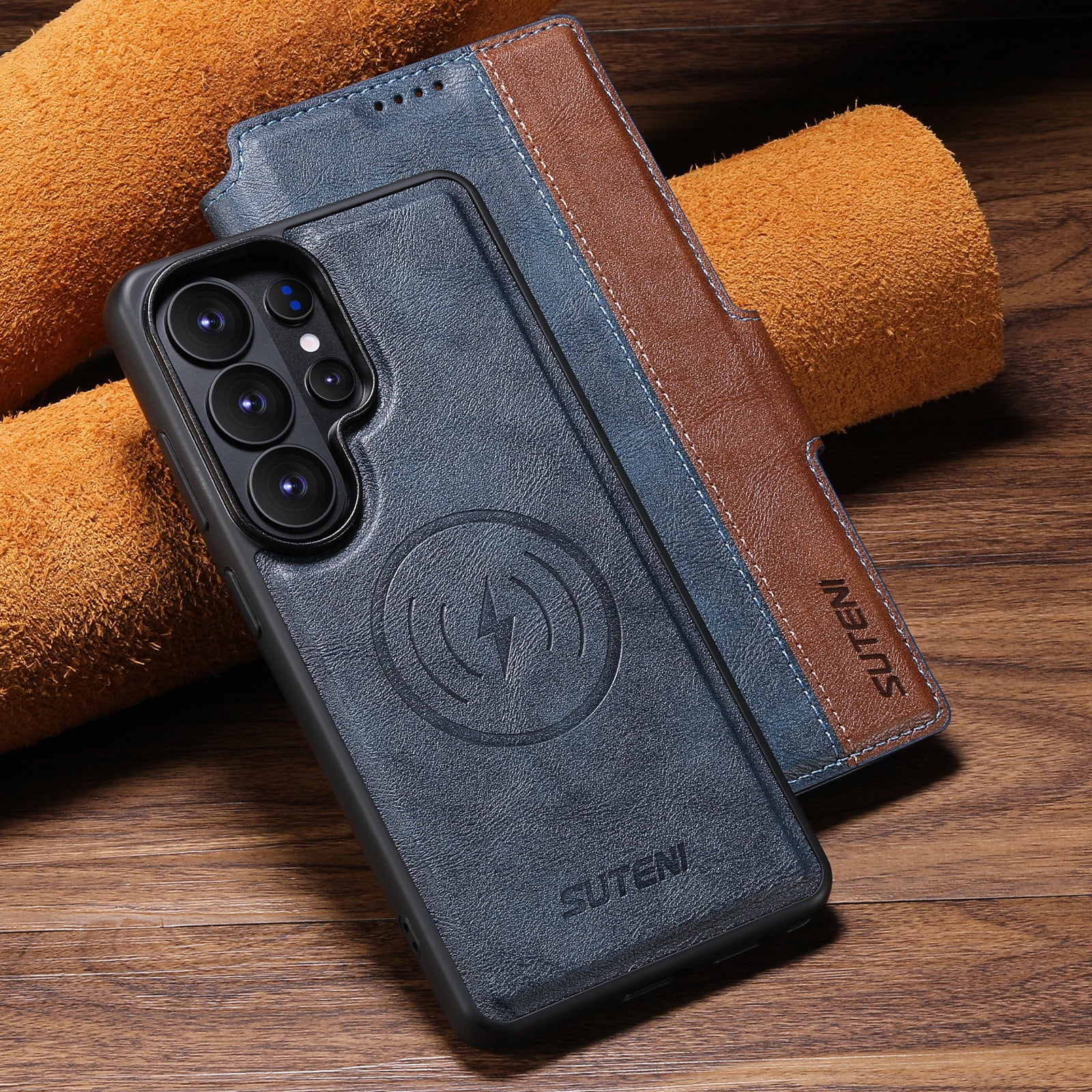 2-in-1 Magnetic Flip Card Slot Wallet Case for Samsung