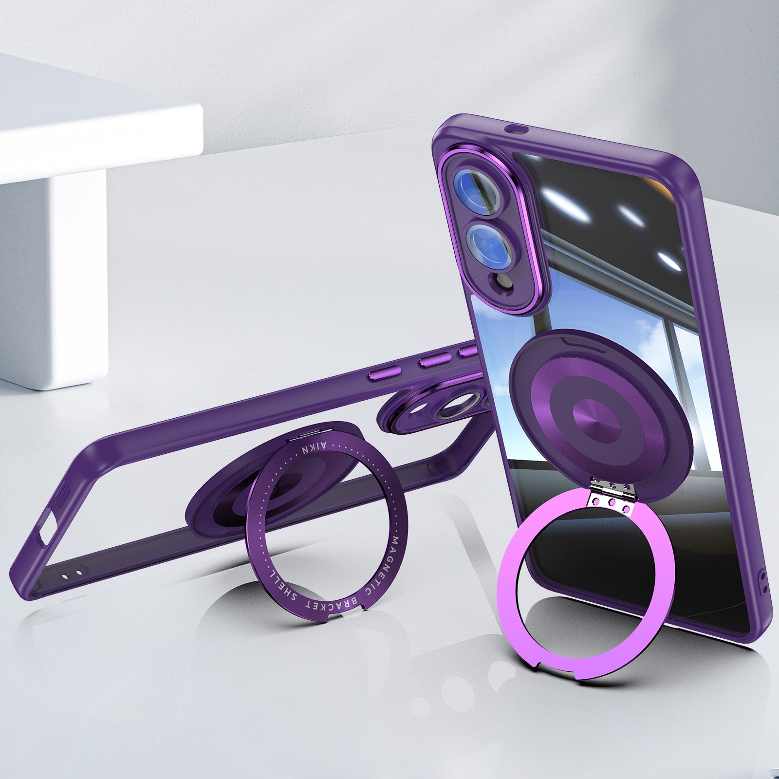360° Rotating Bracket Magnetic Case For Samsung