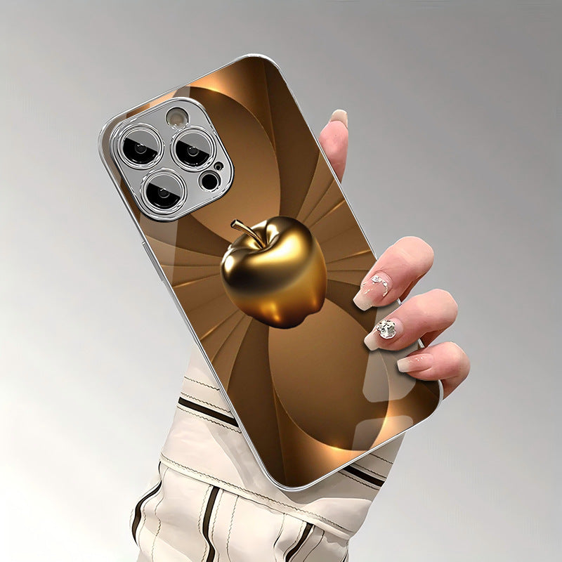 3D Apple Pattern Hard Case for iPhone