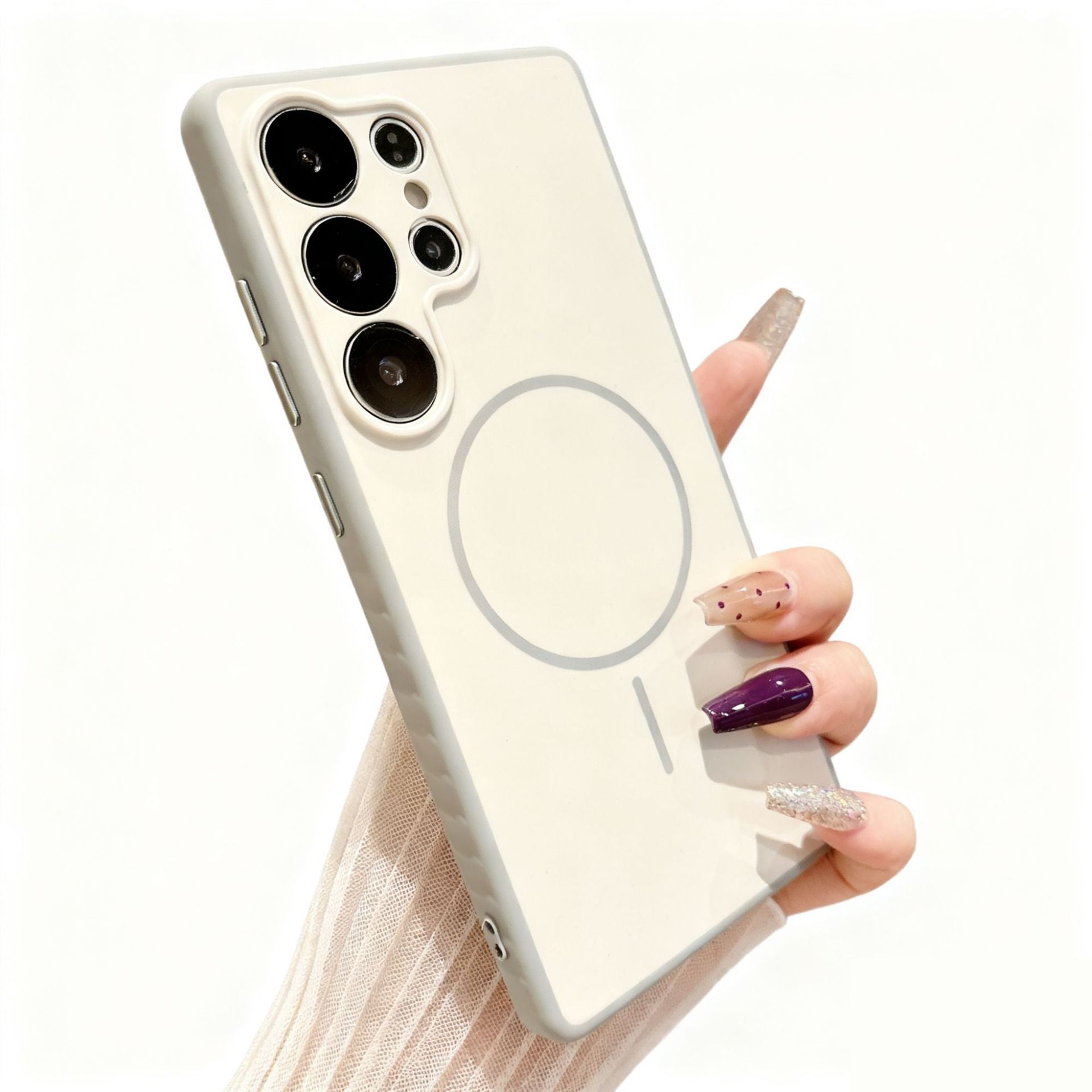 Matte magnetic full-coverage case for Samsung
