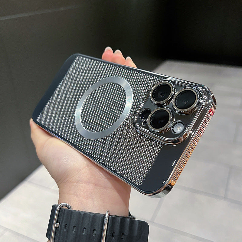 Electroplated Magnetic Heat-Dissipating Case for iPhone