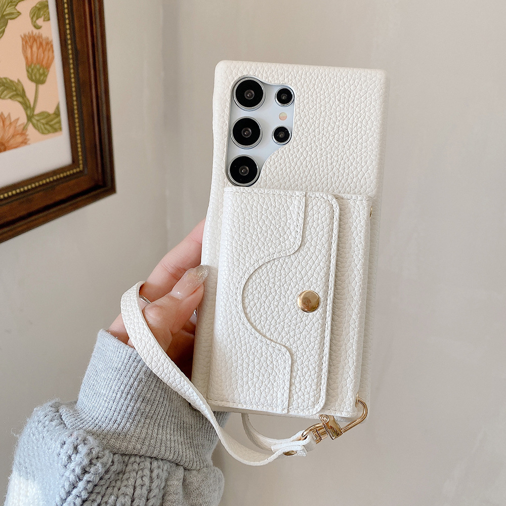 Luxury Wallet Cards Bag Leather case for Samsung