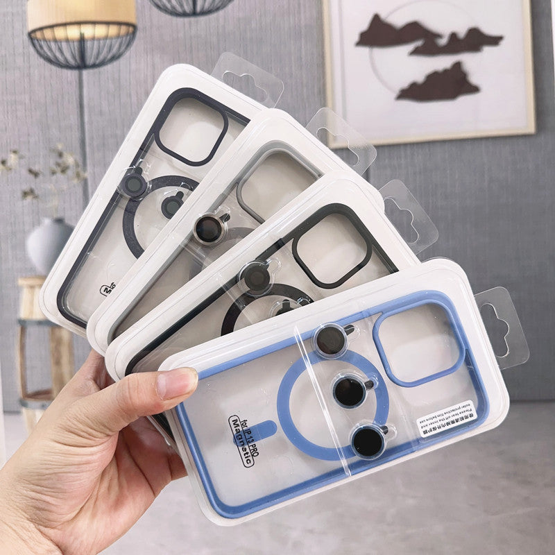 Magsafe Magnetic case with lens film for iPhone