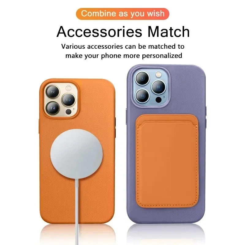 Official MagSafe Leather Case for iPhone