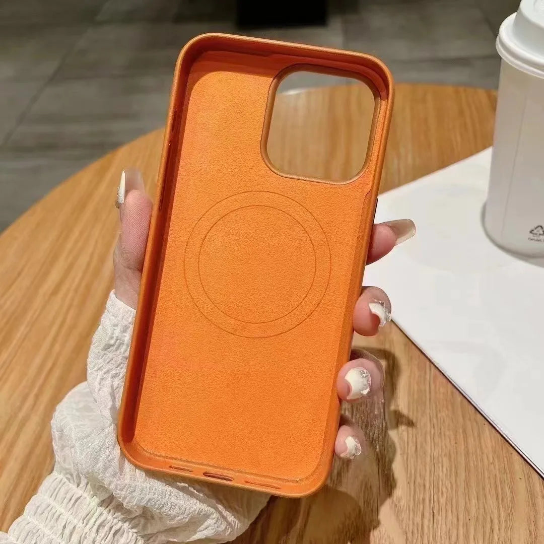 Official MagSafe Leather Case for iPhone