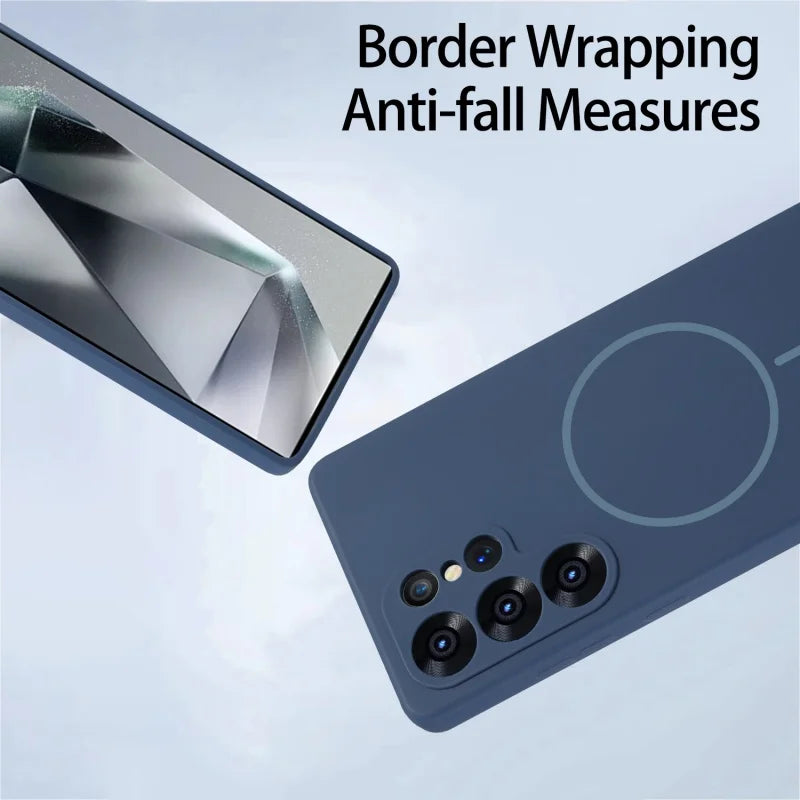 Magsafe Magnetic Liquid Silicone Case For Samsung