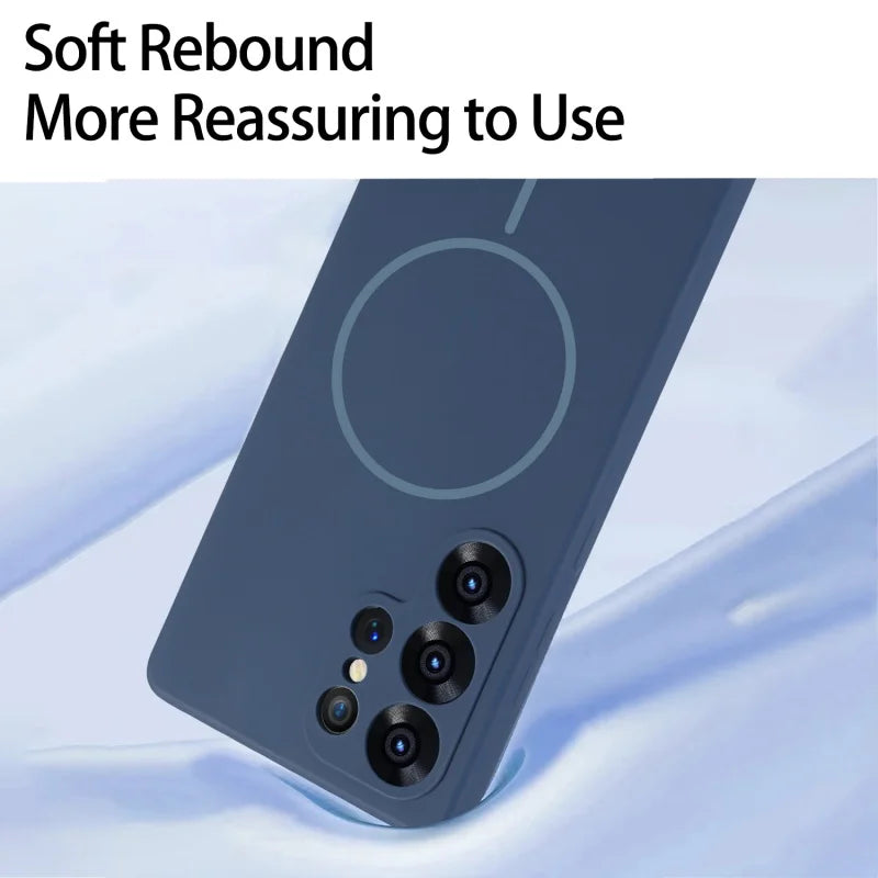 Magsafe Magnetic Liquid Silicone Case For Samsung