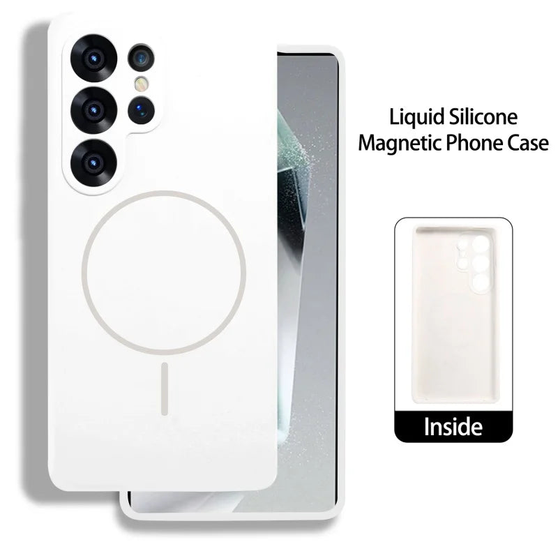 Magsafe Magnetic Liquid Silicone Case For Samsung