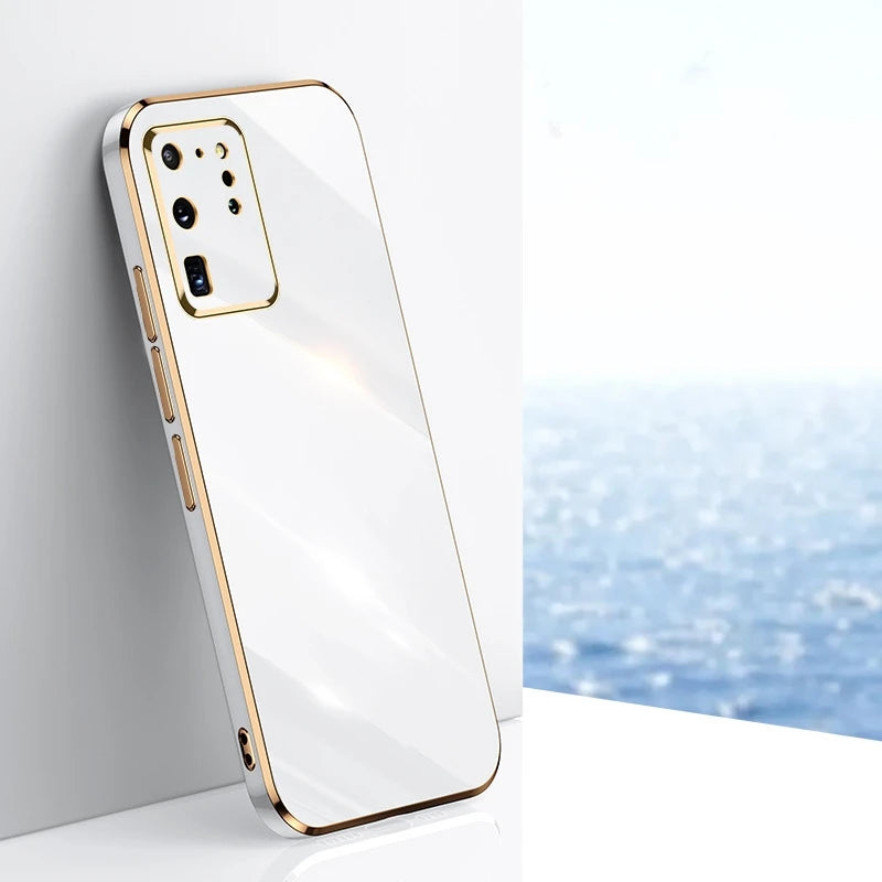 Electroplating full-cover anti-fall case for Samsung