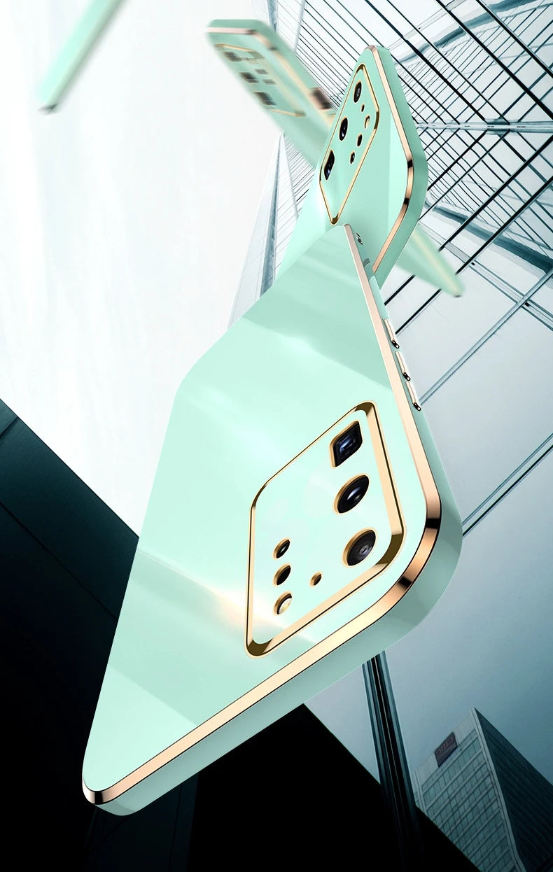 Electroplating full-cover anti-fall case for Samsung