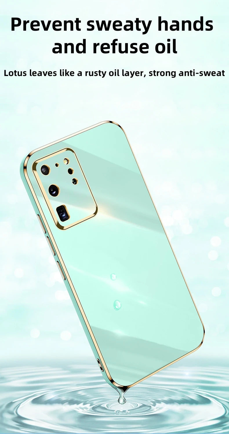 Electroplating full-cover anti-fall case for Samsung