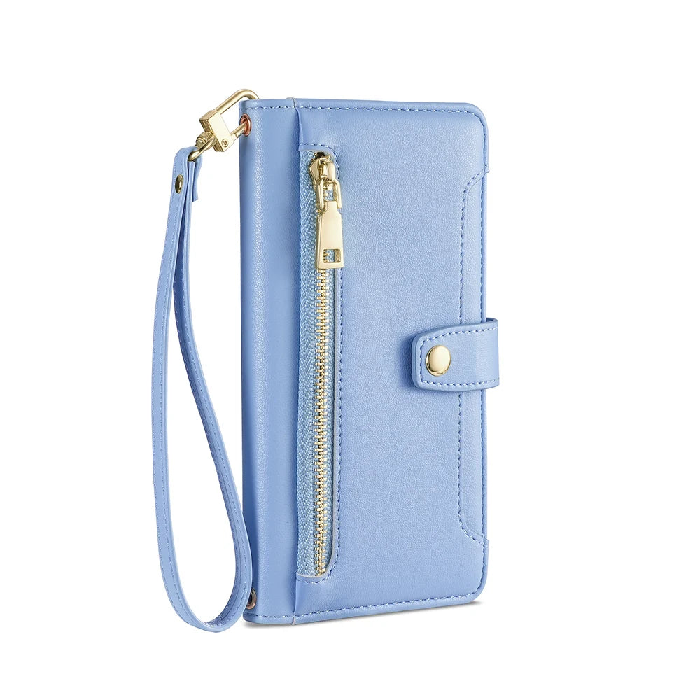 Card Slot Flip Wallet Crossbody Case for iphone